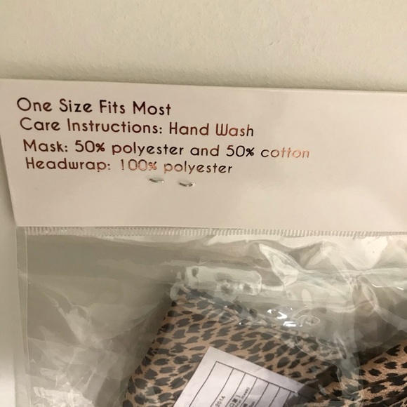 Face mask and matching head-wrap set - Picture 4 of 4